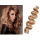 Vlasy pro metodu Pu Extension / TapeX / Tape Hair / Tape IN 50cm vlnité - přírodní / světlejší blond