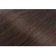 Clip in maxi set 63cm pravé lidské vlasy – REMY 240g – TMAVĚ HNĚDÁ