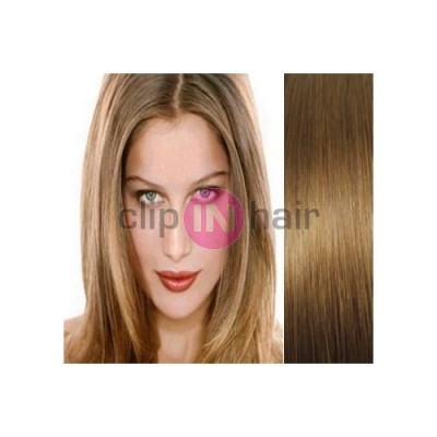 Vlasy pro metodu Pu Extension / TapeX / Tape Hair / Tape IN 50cm - světle hnědé