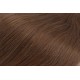 Clip in maxi set 43cm pravé lidské vlasy - REMY 140g - středně hnědá
