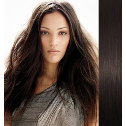 20 inch (50cm) Tape Hair / Tape IN human REMY hair - natural black
