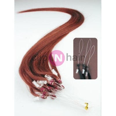 Vlasy pro metodu Micro Ring / Easy Loop / Easy Ring / Micro Loop 60cm – měděná