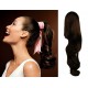 Human hair clip in ponytails / wraps 24 inch wavy