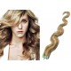 Vlasy pro metodu Pu Extension / TapeX / Tape Hair / Tape IN 60cm vlnité - světlý melír